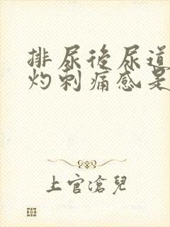 排尿后尿道有烧灼刺痛感是什么原因