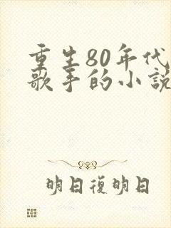 重生80年代当歌手的小说