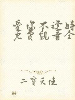 爱你不逢时短剧免费观看全集高清