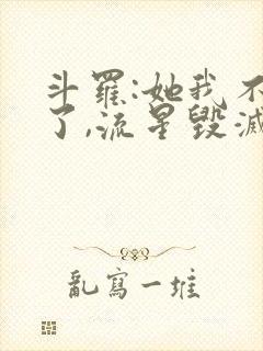 斗罗:她我不爱了,流星毁灭小说