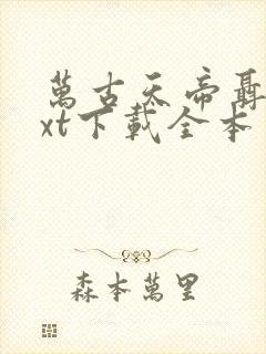 万古天帝聂天txt下载全本