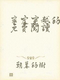 宁宸穿越的小说免费阅读