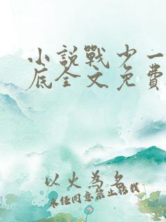 小说战少一宠到底全文免费阅读