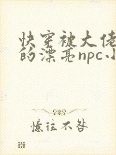 快穿被大佬觊觎的漂亮npc小说阅读