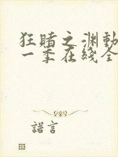 狂赌之渊动漫第一季在线全集免费观看