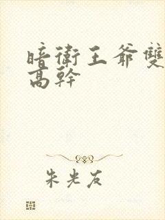 暗卫王爷双男主高干