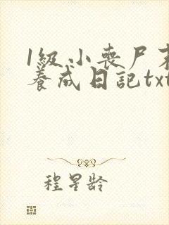 1级小丧尸末世养成日记txt