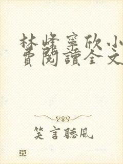 林峰宁欣小说免费阅读全文最新章节笔趣阁