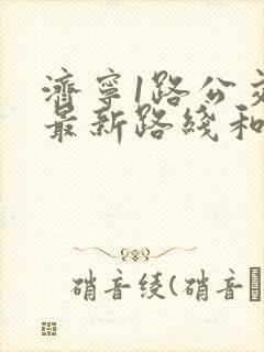 济宁1路公交车最新路线和时间