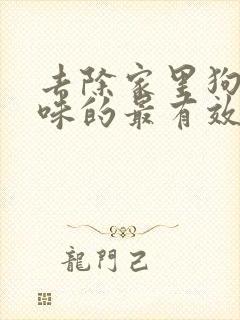 去除家里狗尿屎味的最有效产品