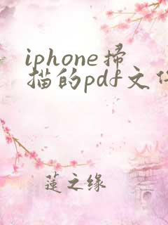 iphone扫描的pdf文件太大怎么办