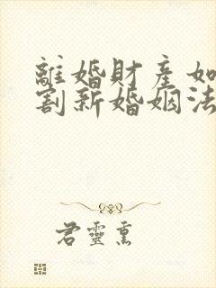 离婚财产如何分割新婚姻法2023规定