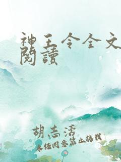 神王令全文在线阅读