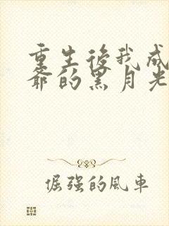 重生后我成了王爷的黑月光结局