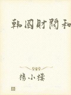 韩国财阀和女星