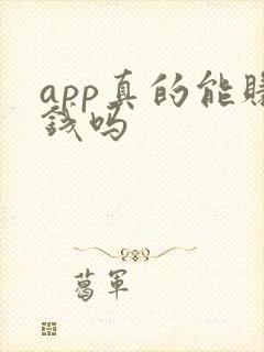 app真的能赚钱吗