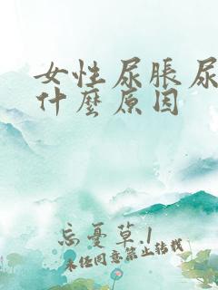 女性尿胀尿频是什么原因