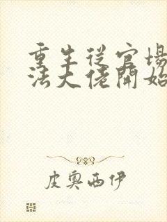 重生从官场从政法大佬开始