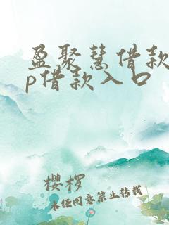 盈聚慧借款app借款入口