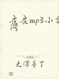 夜夜mp3小说网