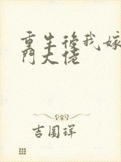 重生后我嫁了豪门大佬