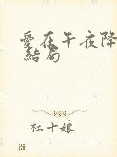 爱在午夜降临前 结局