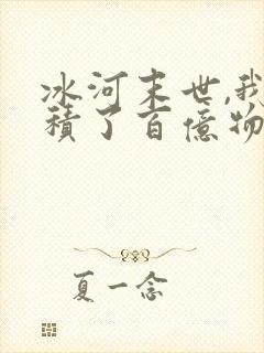 冰河末世,我囤积了百亿物资