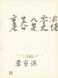 重生八零:我家老公是大佬