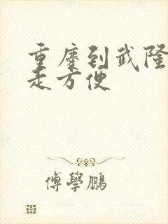 重庆到武隆怎么走方便