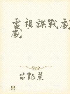 电视谍战剧连续剧