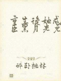 重生后她成了权臣黑月光免费阅读