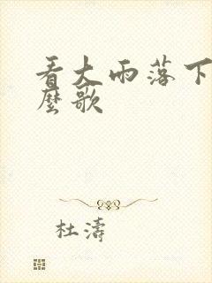 看大雨落下是什么歌