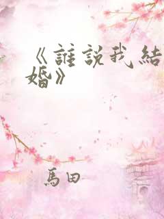 《谁说我结不了婚》