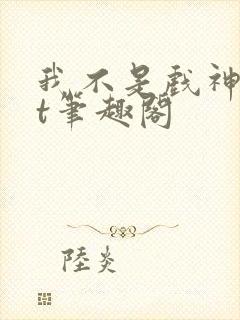 我不是戏神txt笔趣阁