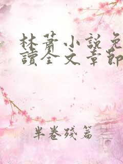 林萧小说免费阅读全文章节