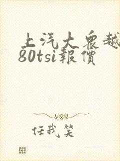 上汽大众越野380tsi报价