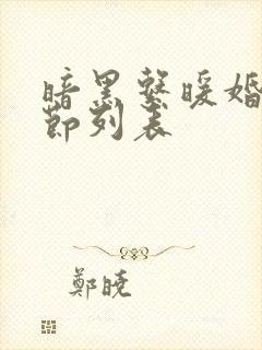 暗黑系暖婚新章节列表