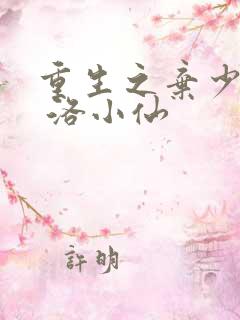 重生之弃少归来 洛小仙