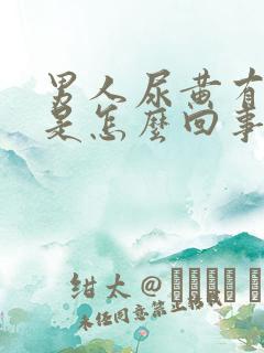 男人尿黄有泡泡是怎么回事