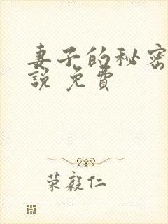 妻子的秘密 小说 免费