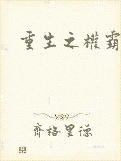 重生之权霸天下
