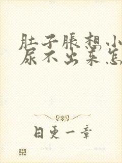 肚子胀想小便又尿不出来怎么办