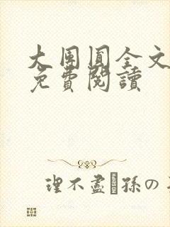 大团圆全文完整免费阅读