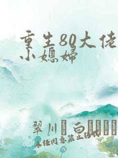 重生80大佬的小媳妇