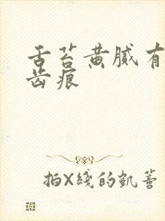 舌苔黄腻有裂纹齿痕