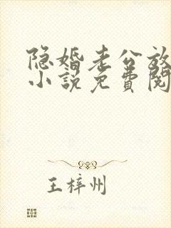 隐婚老公放肆宠小说免费阅读