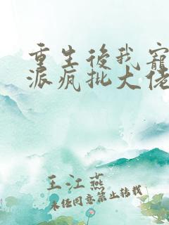 重生后我宠上反派疯批大佬