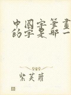 中国字笔画最多的字是哪一个字