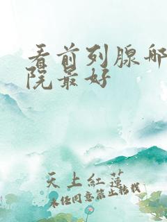 看前列腺哪里医院最好