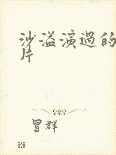 沙溢演过的谍战片